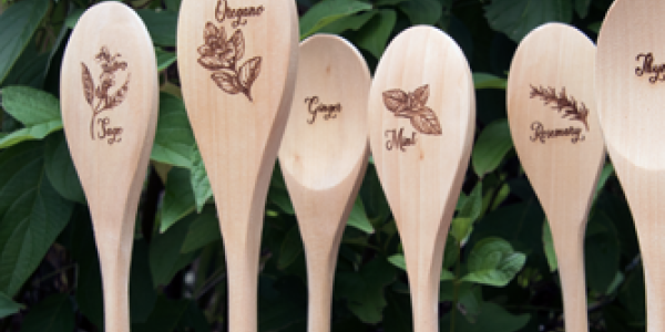 laser engraving garden markers