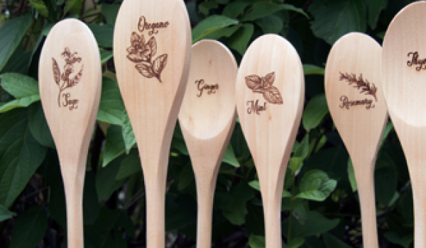 laser engraving garden markers