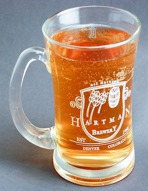 Laser Etched Beer Mug