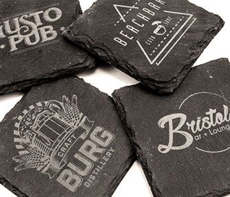 laser engraving slate coasters