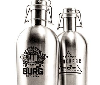 laser engraving stainless steel growlers