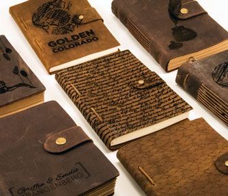 laser engraving leather journals