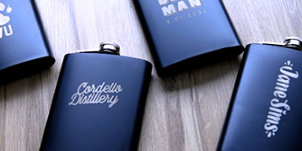 Laser Engraving Metal Flasks