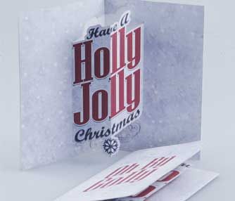 レーザーカットポップアップクリスマスカード