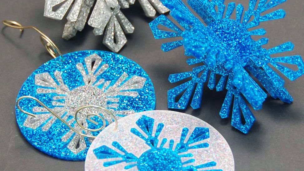 Laser Cut Acrylic Inlay Ornaments