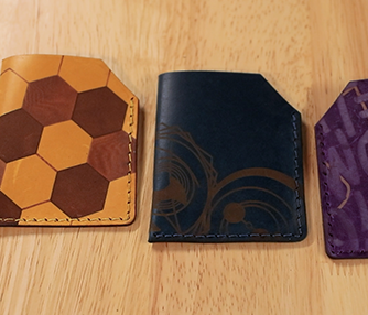 Laser Engraving & Cutting Leather Wallets