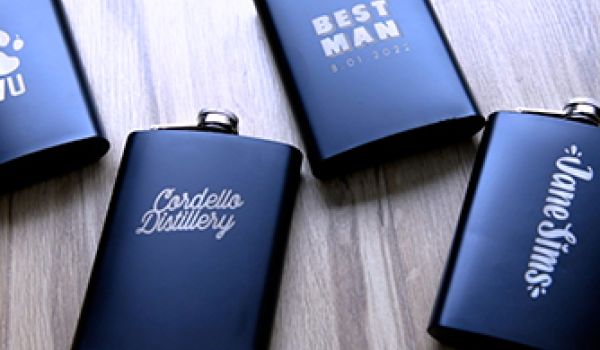 Laser Engraving Metal Flasks