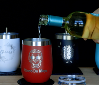 Laser Engraving Wine Tumblers