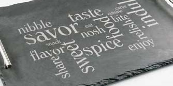 laser engraving slate cheese board