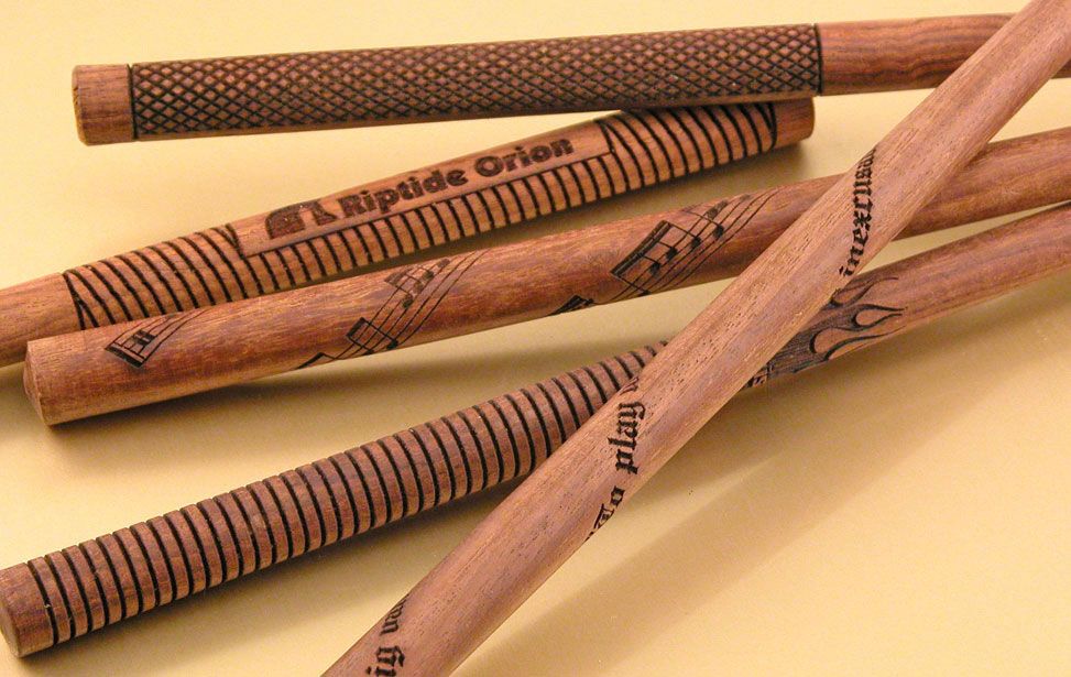Laser Engraved Personalized Drumsticks